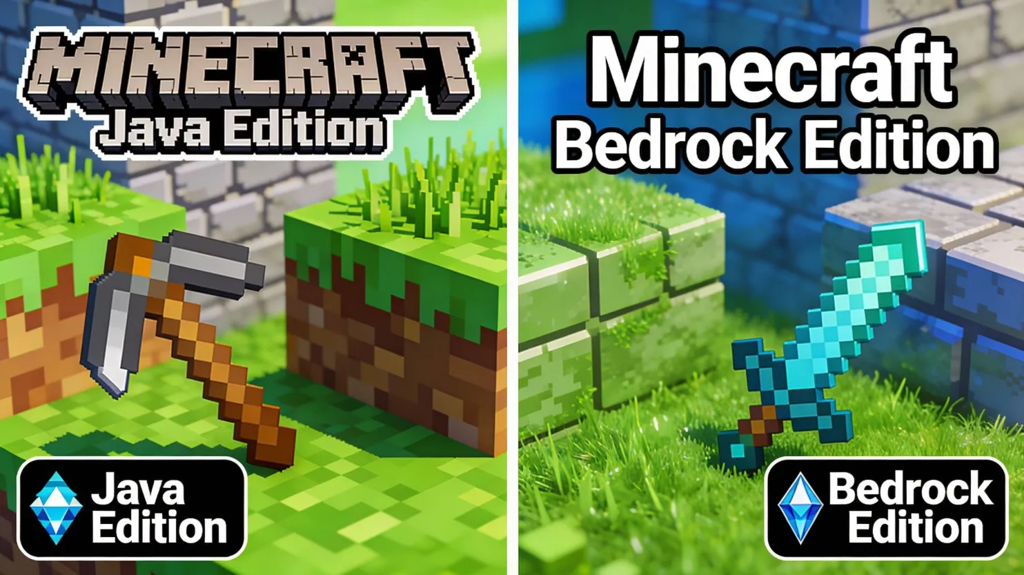 Версии Minecraft Java Edition Bedrock Edition