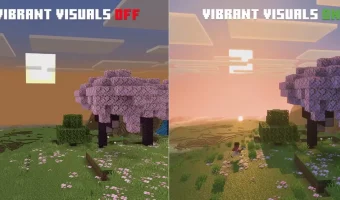 Vibrant Visuals графическое обновление Minecraft