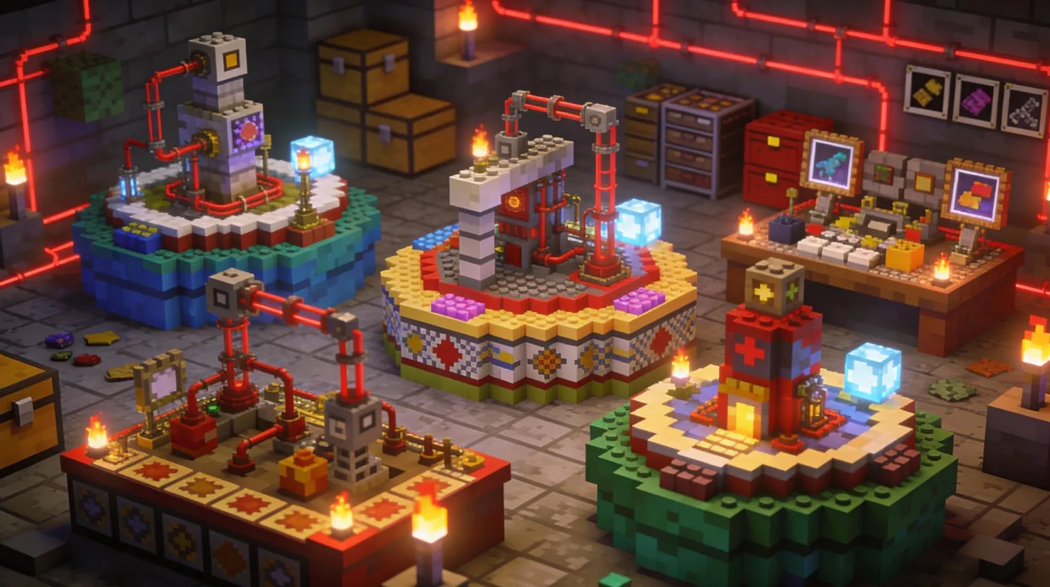 Обзор серверов Minecraft с модпаками автоматизацией технологиями и расширенными механиками игрового процесса.