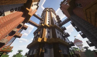 Вертикальные постройки в Minecraft когда не хватает места