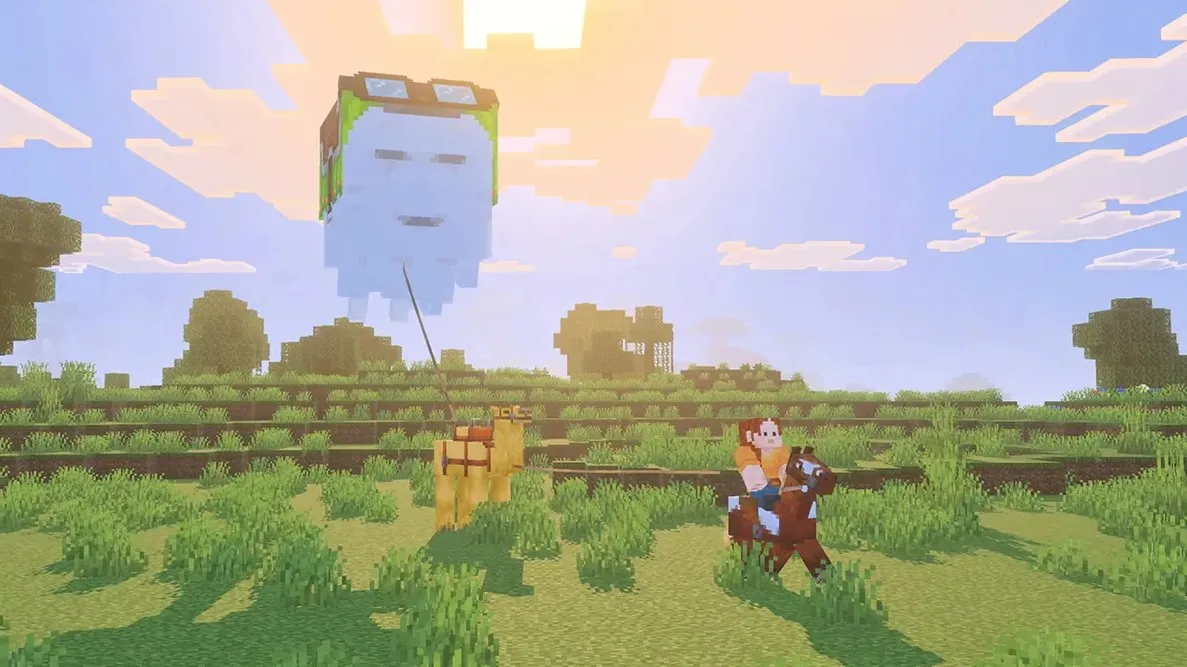 Обзор обновления Minecraft Chase the Skies новый моб Happy Ghast улучшения интерфейса и изменения мультиплеера.