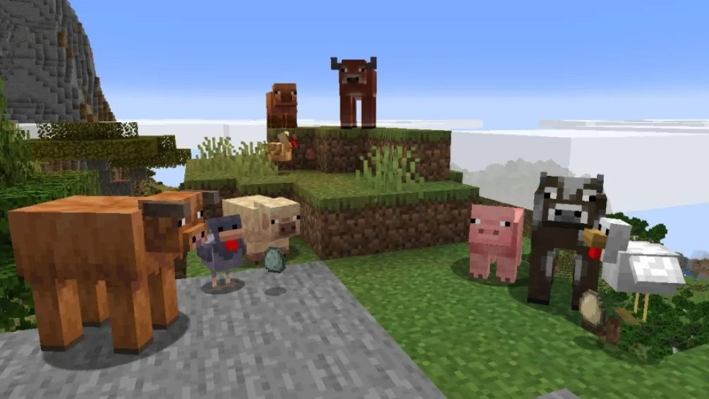 Обновление Minecraft Spring to Life новые варианты мобов атмосферные детали звуки окружения и изменения исследования мира.