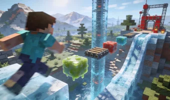 Паркур карты Minecraft с нестандартными механиками