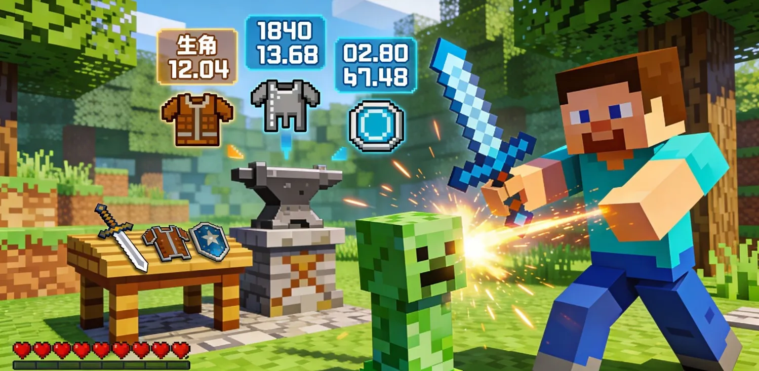 Урон и броня в Minecraft как это работает