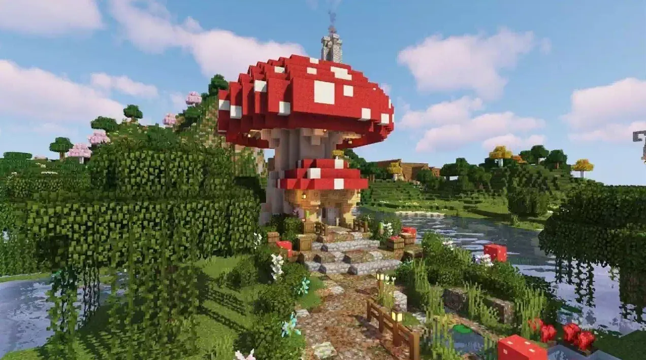 Постройки в Minecraft с учётом биомов