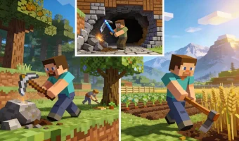 Как добывать ресурсы в Minecraft