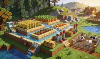 Как Redstone повышает эффективность ферм в Minecraft