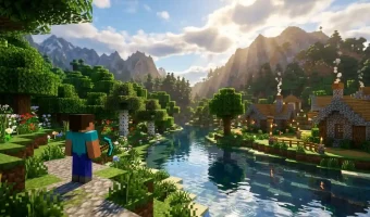 Minecraft RTX и Vibrant Visuals: как меняется графика игры